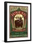 Juneau, Alaska - Moose Ale-Lantern Press-Framed Art Print