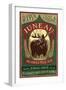 Juneau, Alaska - Moose Ale-Lantern Press-Framed Art Print