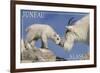 Juneau, Alaska - Mountain Goat and Kid-Lantern Press-Framed Art Print