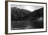 Juneau, Alaska - Panoramic View of Town from Water-Lantern Press-Framed Art Print