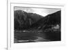 Juneau, Alaska - Panoramic View of Town from Water-Lantern Press-Framed Art Print