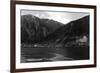 Juneau, Alaska - Panoramic View of Town from Water-Lantern Press-Framed Art Print