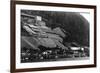 Juneau, Alaska Town Mill View Photograph - Juneau, AK-Lantern Press-Framed Premium Giclee Print