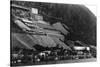 Juneau, Alaska Town Mill View Photograph - Juneau, AK-Lantern Press-Stretched Canvas