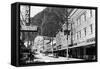 Juneau, Alaska - View of Franklin Street-Lantern Press-Framed Stretched Canvas