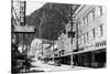 Juneau, Alaska - View of Franklin Street-Lantern Press-Stretched Canvas