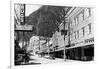 Juneau, Alaska - View of Franklin Street-Lantern Press-Framed Art Print