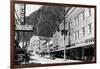 Juneau, Alaska - View of Franklin Street-Lantern Press-Framed Art Print