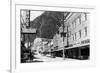 Juneau, Alaska - View of Franklin Street-Lantern Press-Framed Premium Giclee Print