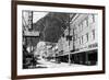 Juneau, Alaska - View of Franklin Street-Lantern Press-Framed Premium Giclee Print