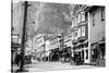 Juneau, Alaska - View of Franklin Street-Lantern Press-Stretched Canvas