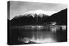 Juneau, Alaska View of Town Mine at Night Photograph - Juneau, AK-Lantern Press-Stretched Canvas