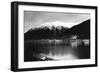 Juneau, Alaska View of Town Mine at Night Photograph - Juneau, AK-Lantern Press-Framed Art Print