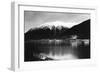 Juneau, Alaska View of Town Mine at Night Photograph - Juneau, AK-Lantern Press-Framed Art Print