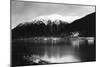 Juneau, Alaska View of Town Mine at Night Photograph - Juneau, AK-Lantern Press-Mounted Art Print