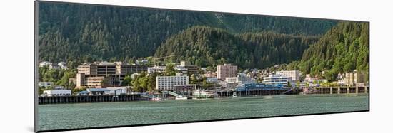 Juneau city at waterfront, Southeast Alaska, Alaska, USA-null-Mounted Photographic Print