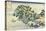 Jungai Sekisho (Evening Glow at Junga). from the Series Eight Views of the Ryukyu Islands-Katsushika Hokusai-Stretched Canvas