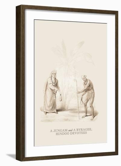 Jungam and a Byragee-Baron De Montalemert-Framed Art Print