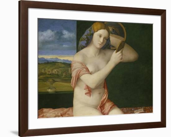 Junge Frau Bei Der Toilette, 1515-Giovanni Bellini-Framed Giclee Print