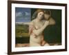 Junge Frau Bei Der Toilette, 1515-Giovanni Bellini-Framed Giclee Print