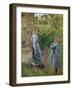 Junge Frau und Mädchen an einem Brunnen. 1882-Camille Pissarro-Framed Giclee Print