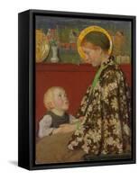 Junge Mutter. Um 1892-95-Gari Melchers-Framed Stretched Canvas