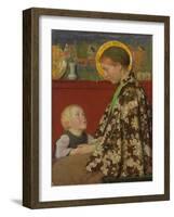Junge Mutter. Um 1892-95-Gari Melchers-Framed Giclee Print