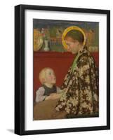 Junge Mutter. Um 1892-95-Gari Melchers-Framed Giclee Print