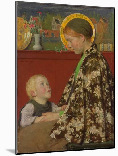 Junge Mutter. Um 1892-95-Gari Melchers-Mounted Giclee Print