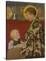 Junge Mutter. Um 1892-95-Gari Melchers-Stretched Canvas