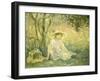 Junges Maedchen Unter Orangenbaeumen, 1889-Berthe Morisot-Framed Giclee Print