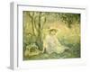 Junges Maedchen Unter Orangenbaeumen, 1889-Berthe Morisot-Framed Giclee Print