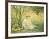 Junges Maedchen Unter Orangenbaeumen, 1889-Berthe Morisot-Framed Giclee Print