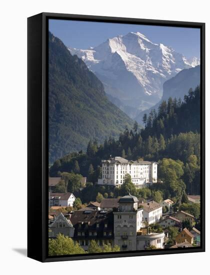 Jungfrau and Interlaken, Berner Oberland, Switzerland-Doug Pearson-Framed Stretched Canvas