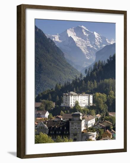 Jungfrau and Interlaken, Berner Oberland, Switzerland-Doug Pearson-Framed Photographic Print