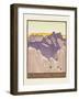 Jungfrau-Bahn, Poster Advertising the Jungfrau Mountain Railway-Emil Cardinaux-Framed Giclee Print