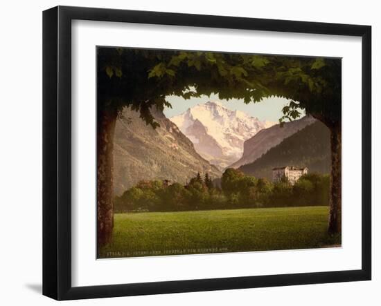 Jungfrau, from Hoheweg, Bernese Oberland, Switzerland, C.1890-C.1900-null-Framed Giclee Print