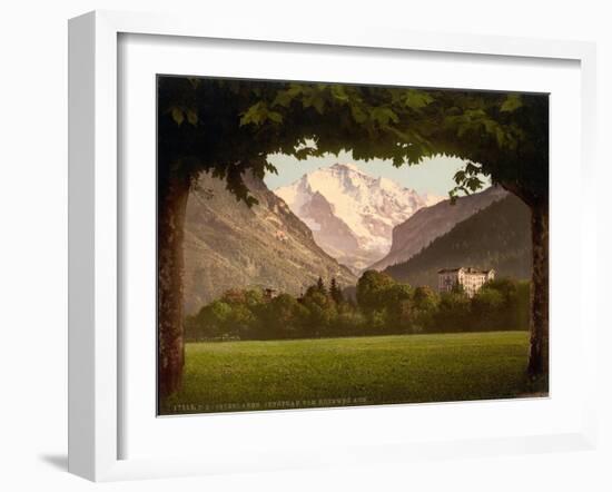 Jungfrau, from Hoheweg, Bernese Oberland, Switzerland, C.1890-C.1900-null-Framed Giclee Print