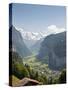 Jungfrau Massif Above Lauterbrunnen, Jungfrau Region, Switzerland, Europe-Michael DeFreitas-Stretched Canvas