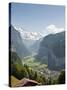 Jungfrau Massif Above Lauterbrunnen, Jungfrau Region, Switzerland, Europe-Michael DeFreitas-Stretched Canvas