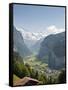 Jungfrau Massif Above Lauterbrunnen, Jungfrau Region, Switzerland, Europe-Michael DeFreitas-Framed Stretched Canvas