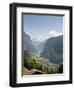 Jungfrau Massif Above Lauterbrunnen, Jungfrau Region, Switzerland, Europe-Michael DeFreitas-Framed Photographic Print