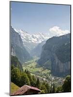 Jungfrau Massif Above Lauterbrunnen, Jungfrau Region, Switzerland, Europe-Michael DeFreitas-Mounted Photographic Print