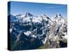 Jungfrau Massif From Schilthorn Peak, Jungfrau Region, Switzerland, Europe-Michael DeFreitas-Stretched Canvas