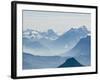 Jungfrau Massif from Schilthorn Peak, Jungfrau Region, Switzerland-Michael DeFreitas-Framed Photographic Print