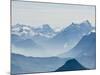 Jungfrau Massif from Schilthorn Peak, Jungfrau Region, Switzerland-Michael DeFreitas-Mounted Photographic Print