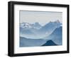 Jungfrau Massif from Schilthorn Peak, Jungfrau Region, Switzerland-Michael DeFreitas-Framed Photographic Print