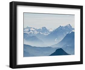 Jungfrau Massif from Schilthorn Peak, Jungfrau Region, Switzerland-Michael DeFreitas-Framed Photographic Print