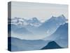 Jungfrau Massif from Schilthorn Peak, Jungfrau Region, Switzerland-Michael DeFreitas-Stretched Canvas