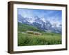 Jungfrau Railway and the Jungfrau, 13642 Ft., Bernese Oberland, Swiss Alps, Switzerland-Hans Peter Merten-Framed Photographic Print